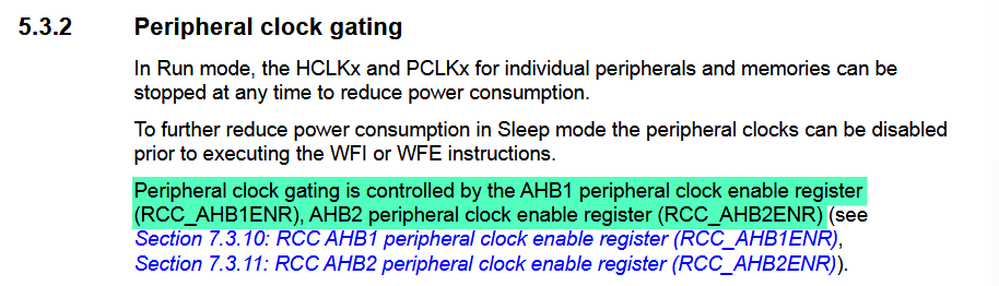 Peripheral Clock Gating